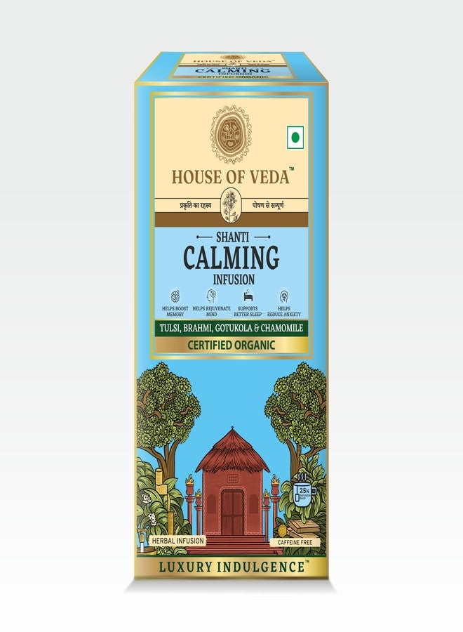 HOUSE OF VEDA Organic Calming Infusion 25 Infusion Bag - Image 1