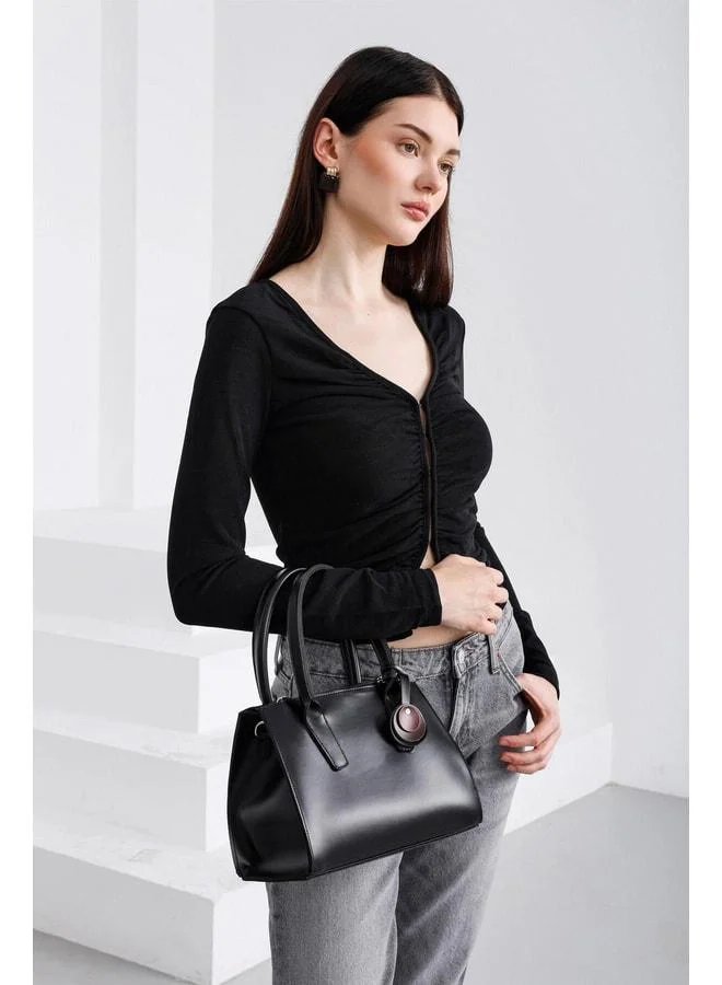 Shule Bags  Pina Multi-Eye Hand and Crossbody Bag Black. for Women | Best Price UAE