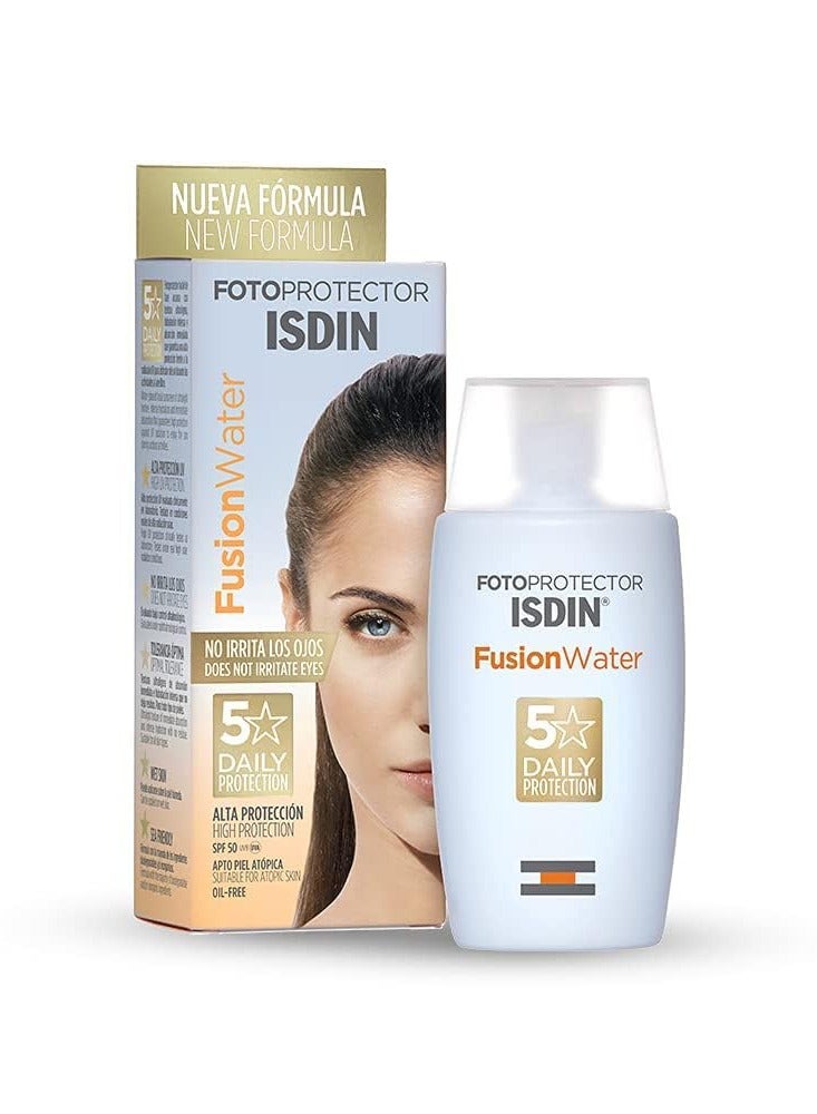 Isdinceutics Fotoprotector Fusion Water SPF 50 - Oil-Free Sunscreen for Daily Protection - Image 1