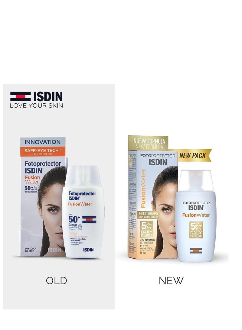 Isdinceutics Fotoprotector Fusion Water SPF 50 - Oil-Free Sunscreen for Daily Protection - Image 2