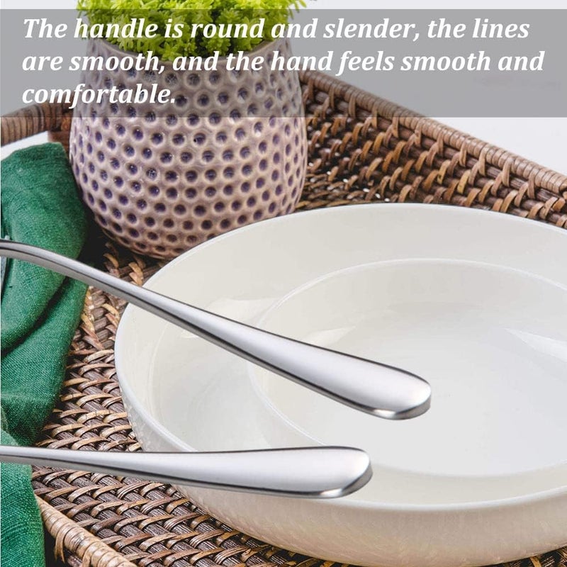 Senzeal 12pcs Stainless Steel Dessert Fork Set 5.5 Inch Mirror Finish Salad Forks Cake Fork for Home Kitchen Restaurant Bar Parties Events Wedding - Image 5