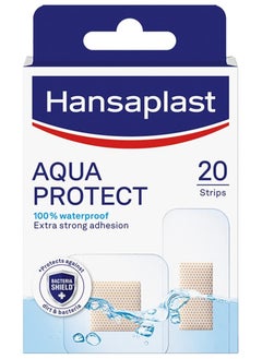 Hansaplast Aqua Protect Waterproof Adhesives 20 Strips  - Image 1