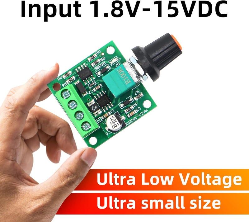 RioRand RR-PWM-15V Low Voltage Dc 1.8v 3v 5v 6v 12v 2a Motor Speed Controller PWM - Image 5