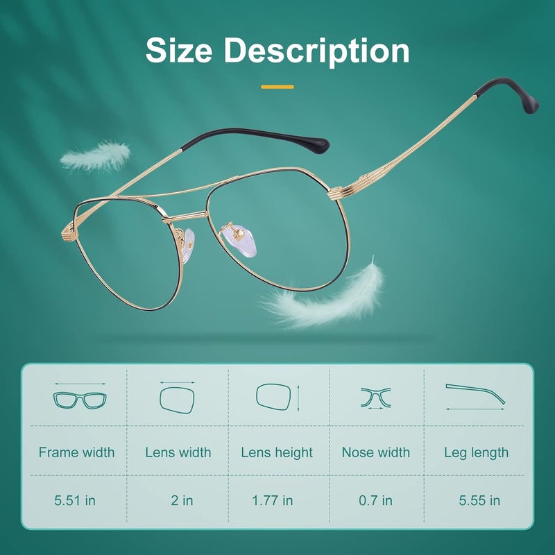 Blue Light Blocking Glasses Lightweight Computer Gaming Glasses with Blue Light Filter Eyewear for Women Men Anti TV Phone Glare Eyeglasses - Image 4