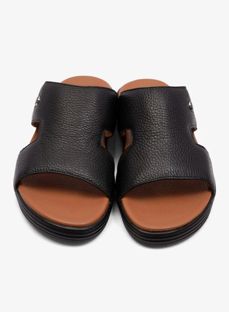 Comfort Plus SOFT MILLED MENS ARABIC COMFORT PLUS SANDALS BLACK