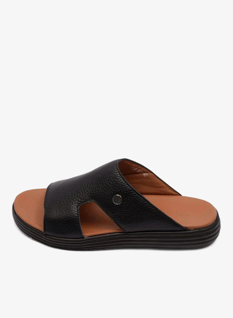 Comfort Plus SOFT MILLED MENS ARABIC COMFORT PLUS SANDALS BLACK