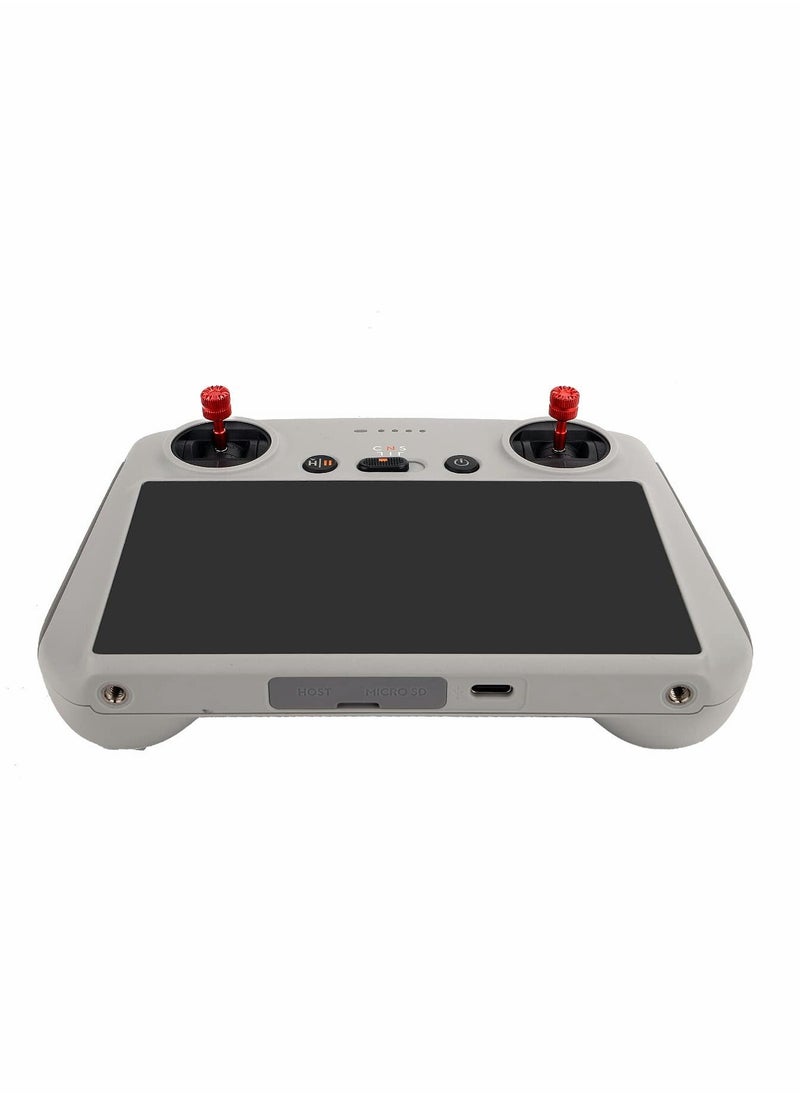 Mini 3 Pro Remote Control Sticks for DJI RC, Aircraft aluminum Alloy Controller Thumb Stickers/Joystick/Rocker Replacement Parts, for DJI Mini 3 Pro Accessories (Red)