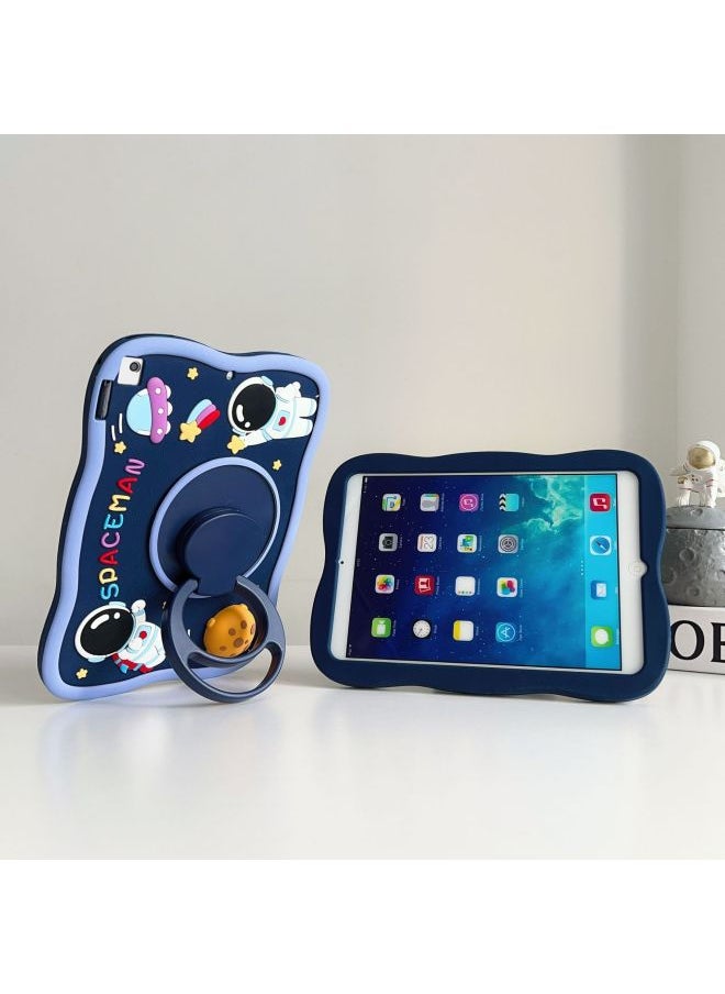 Generic - 360 Rotation Protective Case 9.7inch IPad2018 Shell Air5 Silicone IPad10 Anti-fall 10.2inch Suitable For Apple-Color:360 Pinch Planet-Applicable Models:Enjoy 2/honor 6/honor 7/x6( 10.1inch ) - Image 1