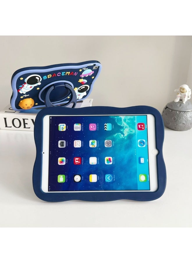 Generic - 360 Rotation Protective Case 9.7inch IPad2018 Shell Air5 Silicone IPad10 Anti-fall 10.2inch Suitable For Apple-Color:360 Pinch Planet-Applicable Models:Enjoy 2/honor 6/honor 7/x6( 10.1inch ) - Image 1