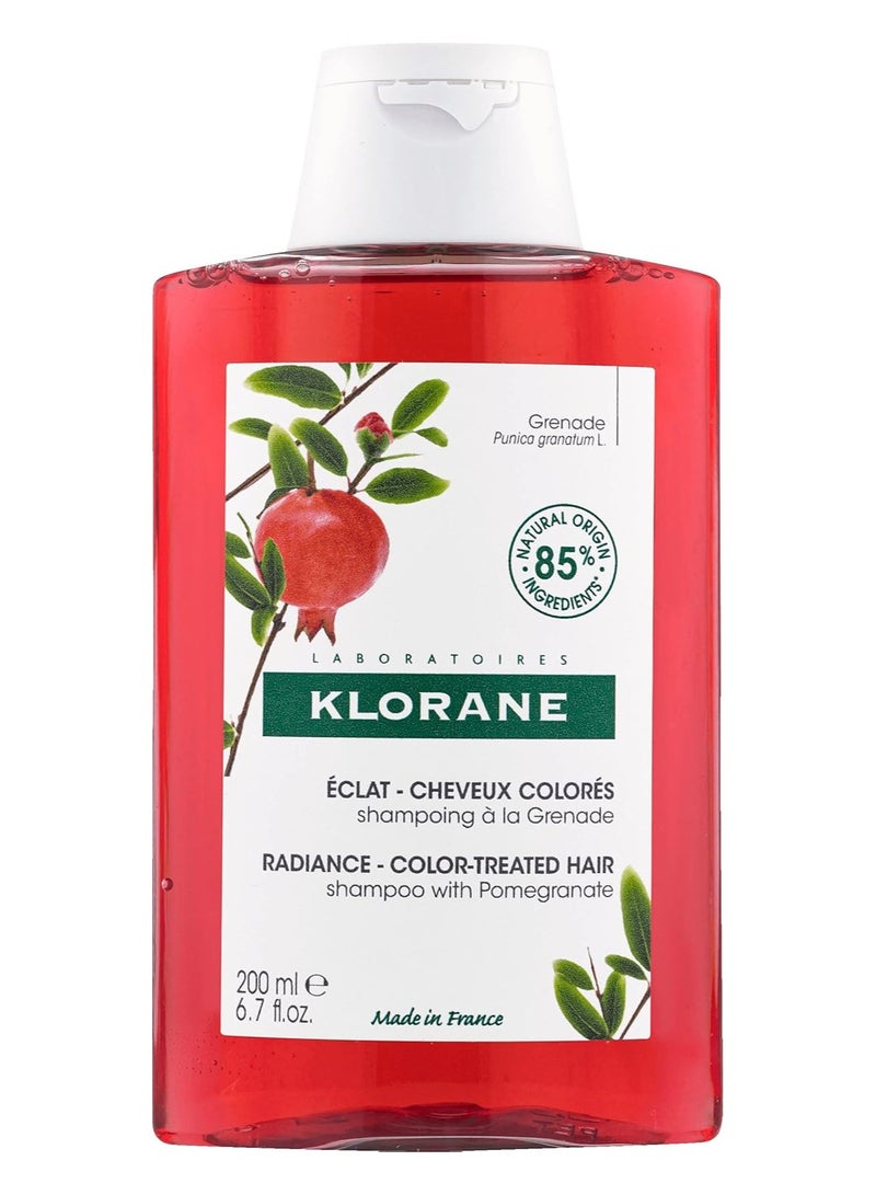 Klorane Pomegranate Radiance Shampoo For Colour Treated Hair 200Ml - Image 1