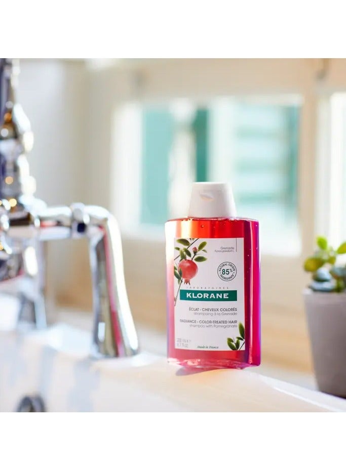 Klorane Pomegranate Radiance Shampoo For Colour Treated Hair 200Ml - Image 2