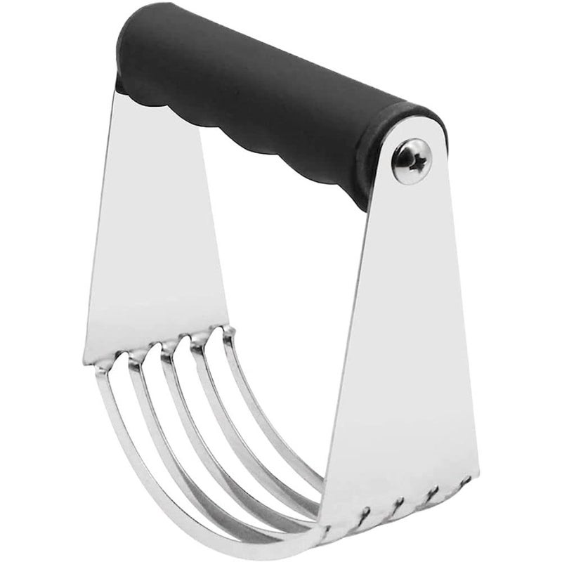 SILENCIO SILENCIO Dough Blender Stainless Steel Pastry Cutter Multipurpose Bench Scraper Great As Dough Cutter for Pastry Butter and Pizza Dough Smooth Baking Dough Tools - Image 1
