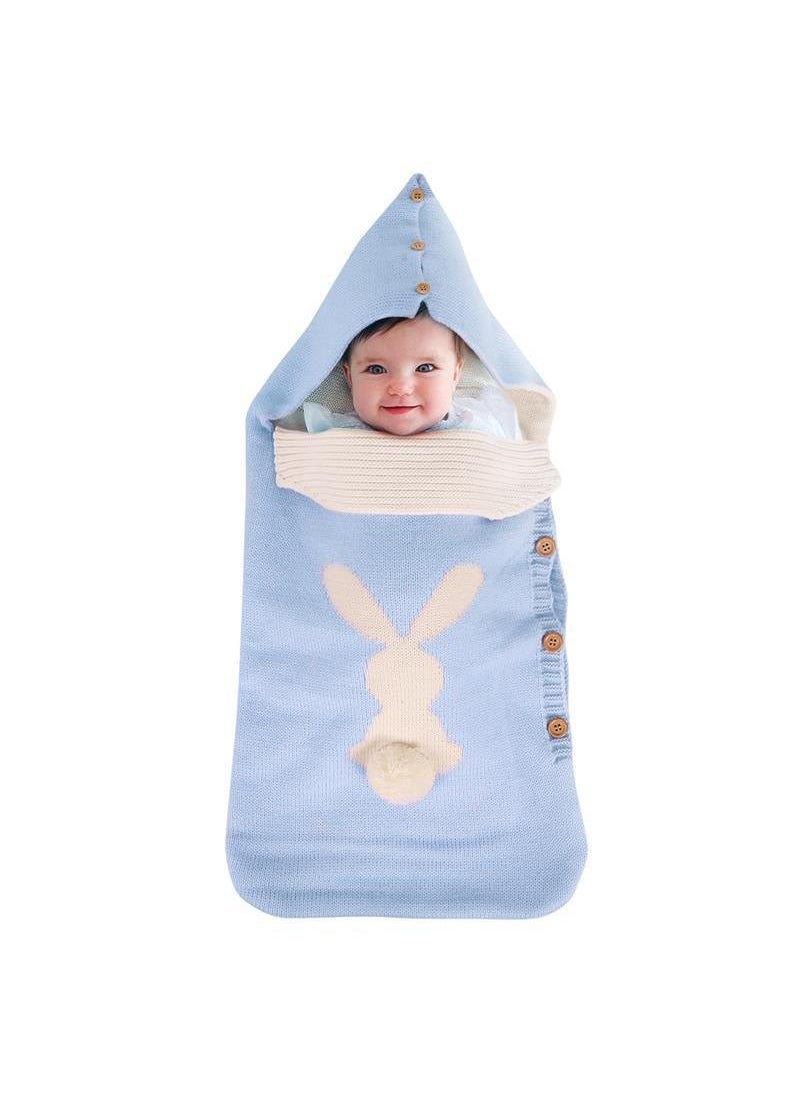 General - Comfortable Unisex Soft Warm Button Knit Sleeping Sack Baby Bag Use For Stroller Cot - Image 1