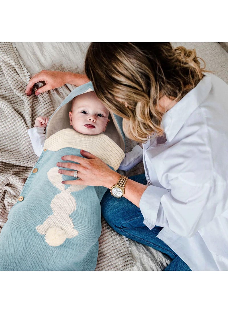 General - Comfortable Unisex Soft Warm Button Knit Sleeping Sack Baby Bag Use For Stroller Cot - Image 1
