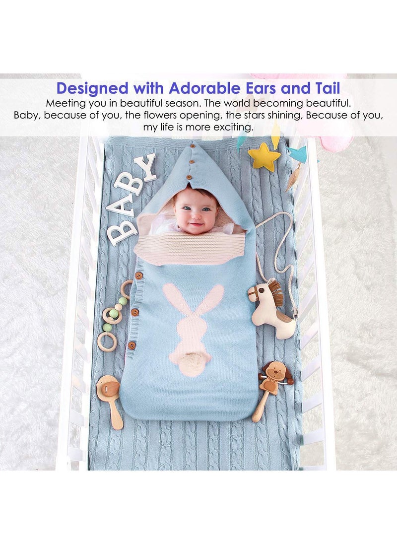 General - Comfortable Unisex Soft Warm Button Knit Sleeping Sack Baby Bag Use For Stroller Cot - Image 1