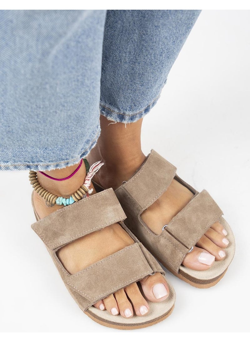 Manijero Vina Genuine Leather Velcro Mink Slippers  - Image 3