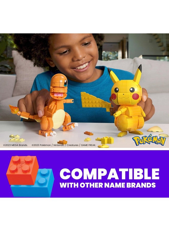 Mega Brands MEGA Pokémon Building Toys Set Kanto Region Trio with 529 Pieces and 3 Poseable Characters, 4 Inches Tall, for Kids - Image 2
