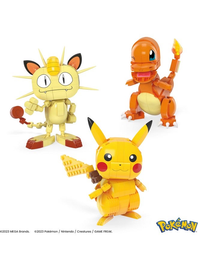 Mega Brands MEGA Pokémon Building Toys Set Kanto Region Trio with 529 Pieces and 3 Poseable Characters, 4 Inches Tall, for Kids - Image 3