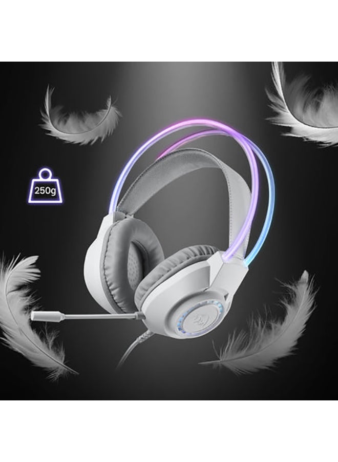 REDRAGON H231 Scream Wired Gaming Headset, 3.5mm Stereo Surround Sound, Noise-Canceling Rotatable Microphone, RGB Lighting, 40mm Drivers, Adjustable Headband, Soft Memory Foam Earcups, 2m Cable – Compatible with PC, PS4, PS5, Xbox, Switch, Mobile - Image 4