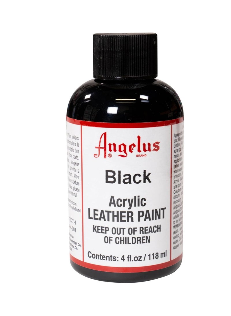 Angelus طلاء جلدي Angelus 4 أونصة أسود - Image 1
