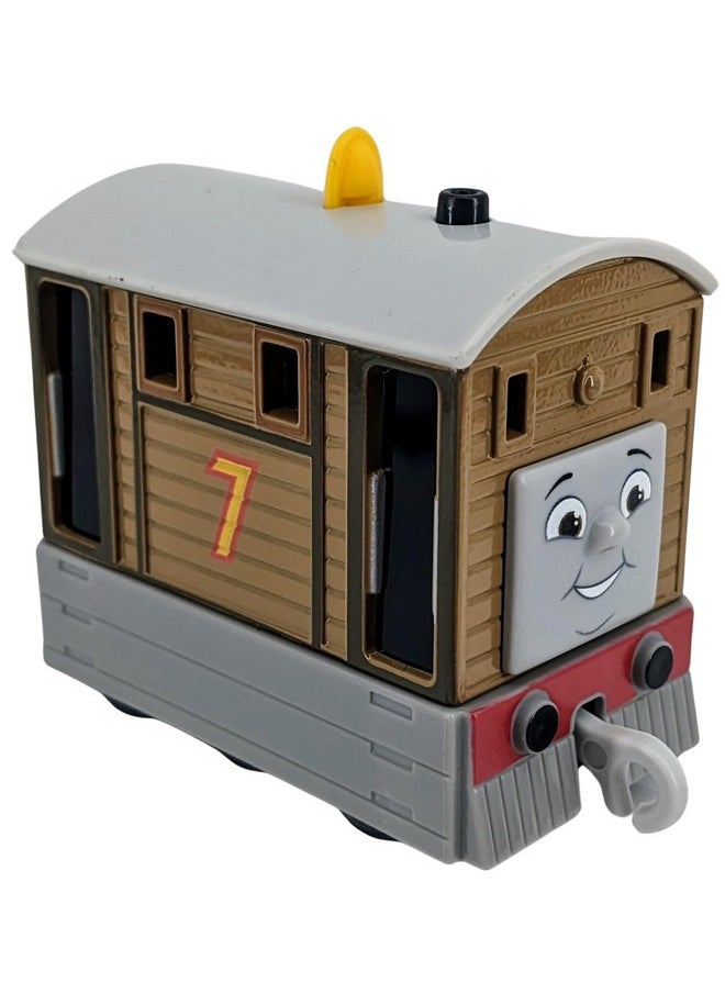 THOMAS & FRIENDS Thomas & Friends Toby Metal Diecast, All Engines Go, Fisher-Price Push-Along Toy Train for Preschool Kids Ages 3+, HTN28  - Image 1