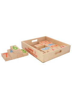 Skillofun Skillofun Wooden Number Blocks, Multi Color  - Image 1