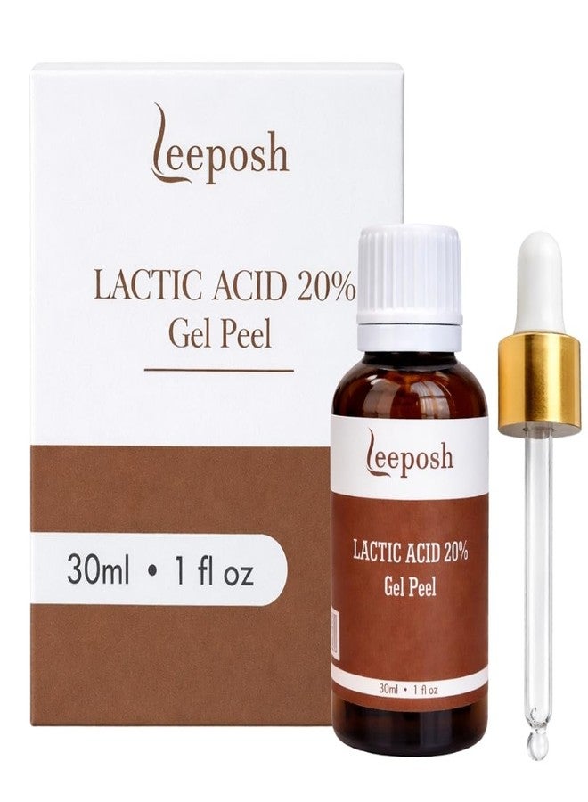 Leeposh Lactic Acid Peel 20% with Glycolic Acid & Vitamin C | Exfoliating AHA Gel for Smoother, Brighter-Looking Skin | Texture Refinement & Uneven Tone Care 30ml - Image 1