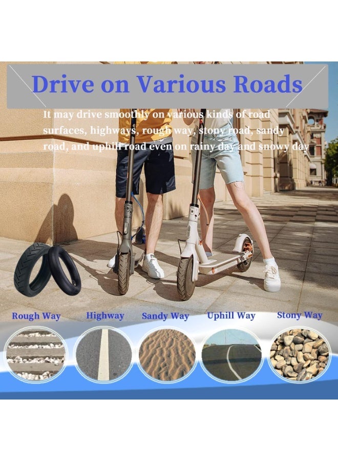 إطار سكوتر خارجى مقاس 8.5 بوصة . إطارات متينة سميكة مضادة للانزلاق عالمية - Image 5