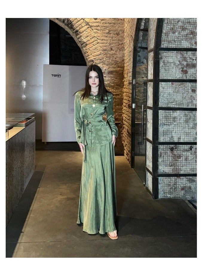 Shougu New Fashionable And Stylish Shirt For Women Two-piece Set