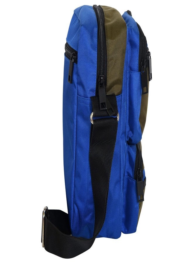 Hawai PVC Coated Water Resistant Polyester Mens Casual Sling Messenger Side Bag for Office College Outdoor Travel Daytrip-PUBWC01288 - Image 3