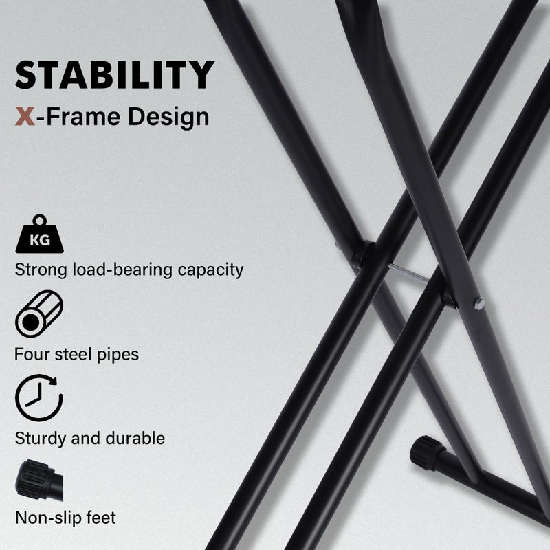 veiox Ironing Board Full Size, Metal Construction Iron Board with Extra Thick Heavy Duty Padded Cover, Stable Structure, Anti-Skid Feet (47x16) - Image 3