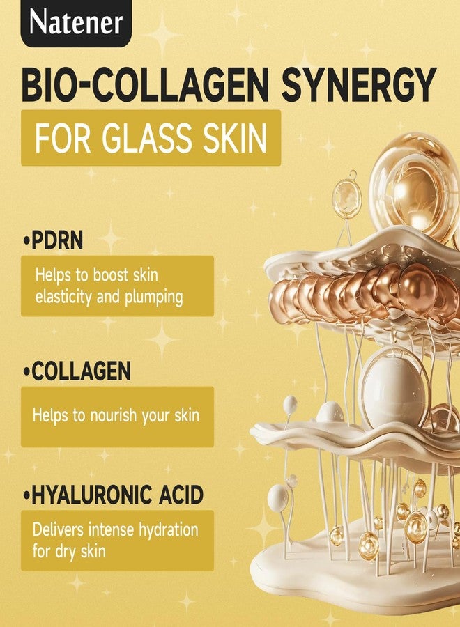 Natener 30 pairs 5%PDRN Under Eye Patches, 24K Gold Eye Patches for Puffy Eyes, Dark Circles, Under Eye Bags & Wrinkle | Collagen, Retinol, Hyaluronic, Peptides, Kojic Acid, Caffeine, Korean Skincare Eye care - Image 3