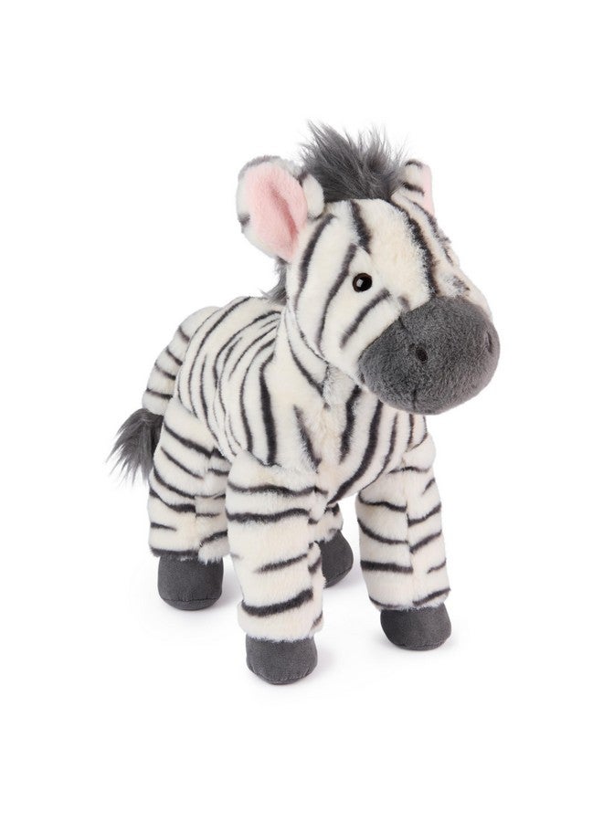 GUND دب زيبرا جيمّا من غند، لعبة محشوة على شكل زيبرا للأطفال من عمر 1 سنة وما فوق، رمادي/أبيض، 12" - Image 1