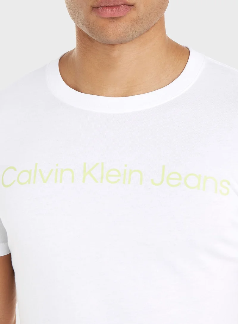Calvin Klein Jeans Logo Crew Neck T-Shirt