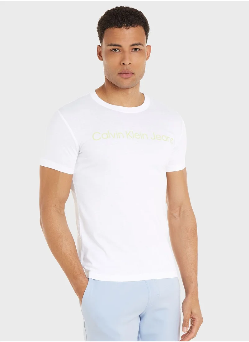 Calvin Klein Jeans Logo Crew Neck T-Shirt