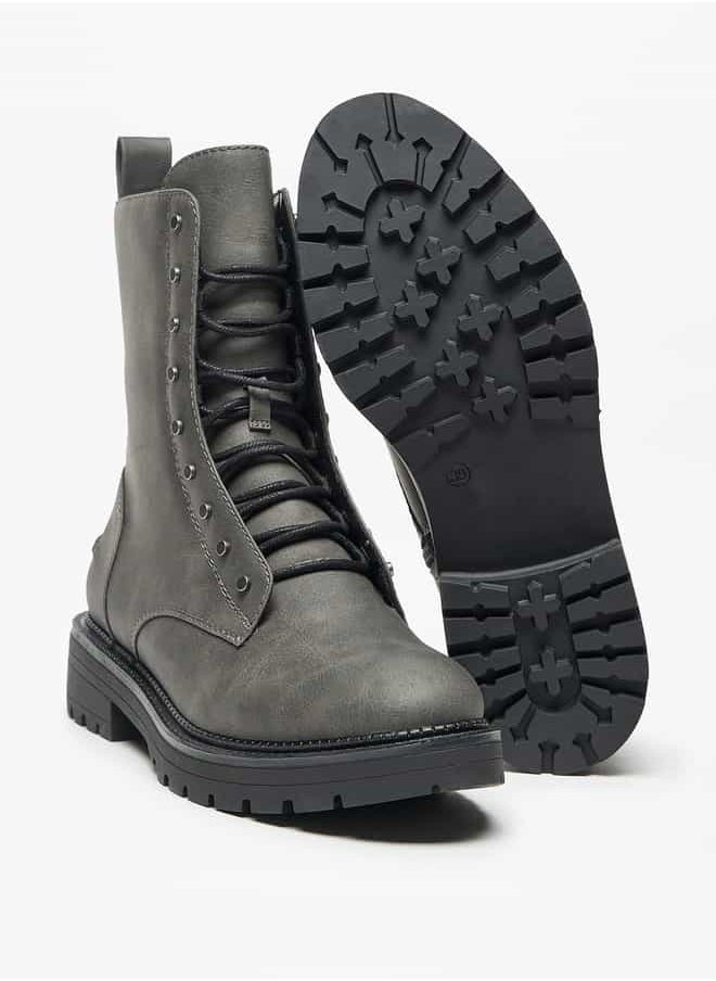 Celeste Women's Solid Ankle Boots with Zip Closure  - Image 4