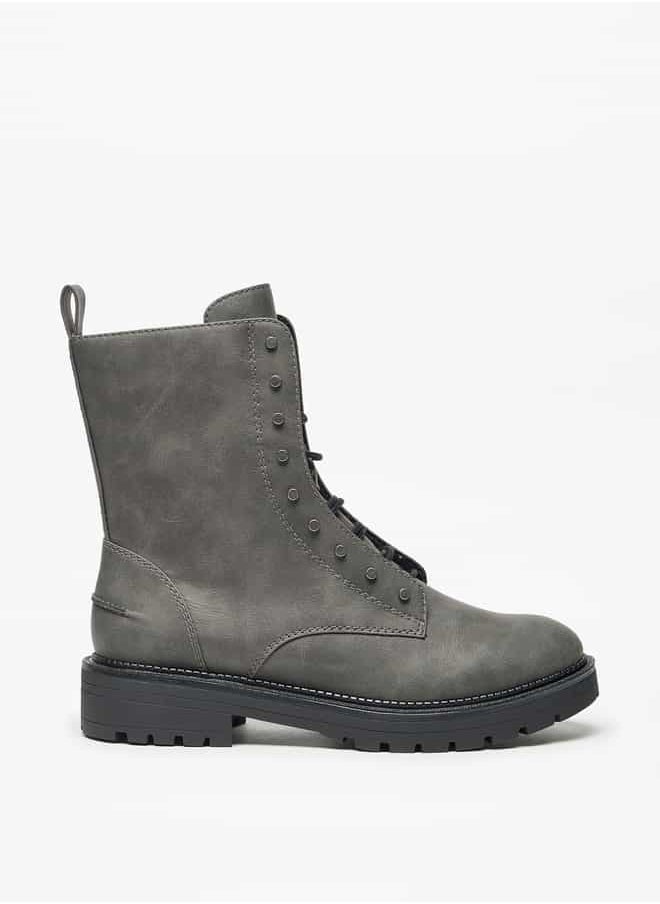 Celeste Women's Solid Ankle Boots with Zip Closure  - Image 3