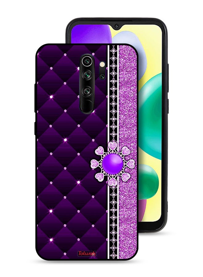 Tolwak Xiaomi Redmi Note 8 Pro Protective Case Cover Glitter Hearts - Image 1