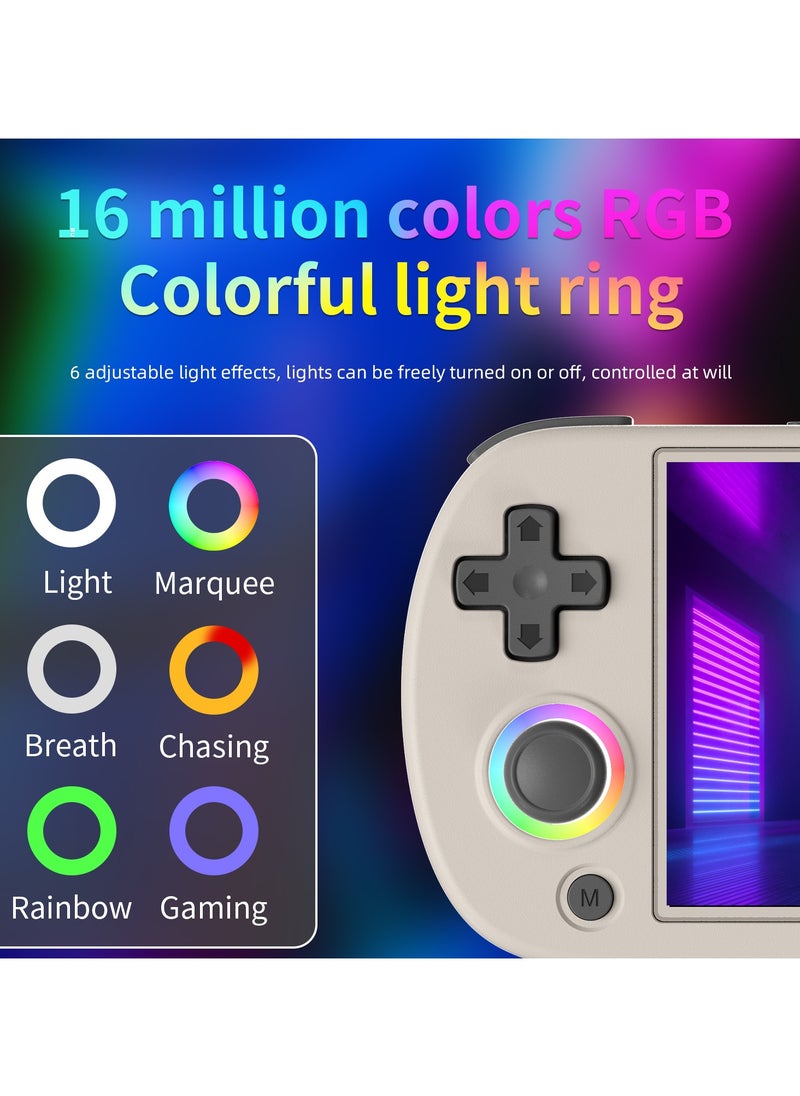ANBERNIC  - Anbernic RG40XX H Handheld Game Console 4.0 IPS Screen -Linux 64-bit-H700 quad-core ARM Cortex-A53 1.5GHz Frequency- core 3200mAh 5G WiFi Bluetooth HDMI Output 【Grey-128G Emulators Over 20000 Games Pre-installed 】 - Image 1