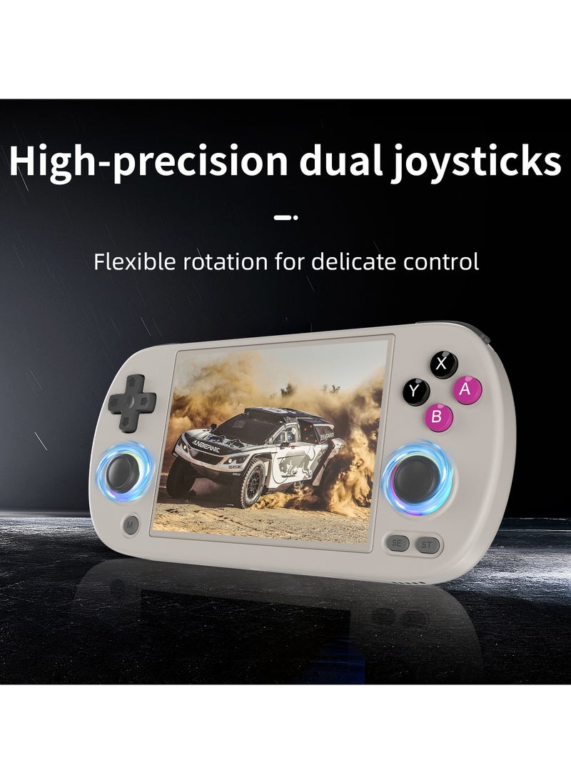ANBERNIC  - Anbernic RG40XX H Handheld Game Console 4.0 IPS Screen -Linux 64-bit-H700 quad-core ARM Cortex-A53 1.5GHz Frequency- core 3200mAh 5G WiFi Bluetooth HDMI Output 【Grey-128G Emulators Over 20000 Games Pre-installed 】 - Image 1