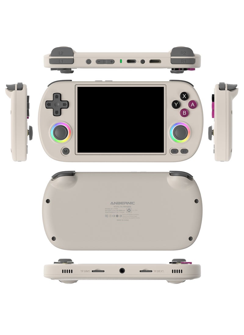 ANBERNIC  - Anbernic RG40XX H Handheld Game Console 4.0 IPS Screen -Linux 64-bit-H700 quad-core ARM Cortex-A53 1.5GHz Frequency- core 3200mAh 5G WiFi Bluetooth HDMI Output 【Grey-128G Emulators Over 20000 Games Pre-installed 】 - Image 1