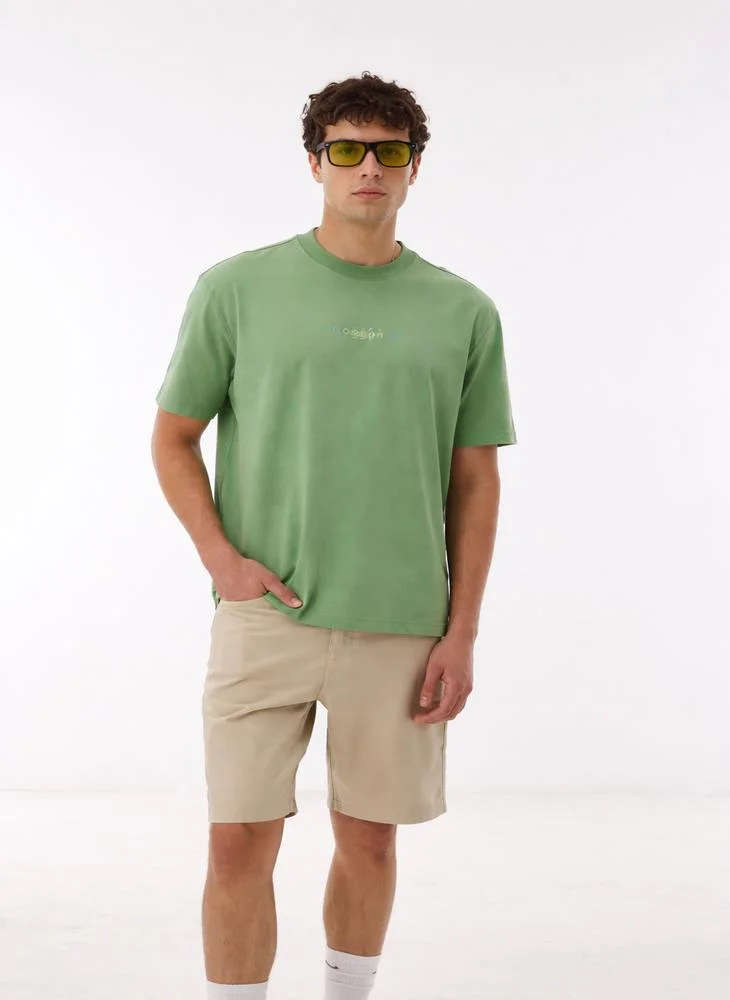Ashita Fernandes  Rayan Men’s Beige Cotton Shorts – Relaxed Fit | Knee Length | Lightweight | Waist Button Closure for Men | Best Price UAE