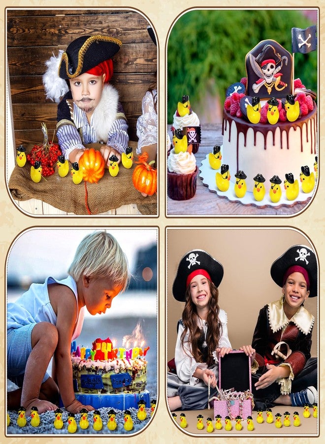 Arrowbash 100 Pcs Halloween Mini Resin Pirate Ducks Tiny Duck Bulk Mini Resin Figurine Miniature Figures Duckies for Halloween Party Decoration Garden Landscape Micro Decor Adults DIY Crafting - Image 3