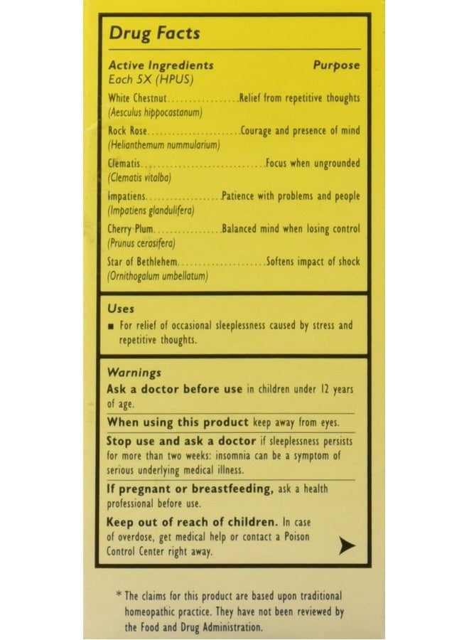 Rescue Sleep, 20 ml, Bach Flower Essences - Image 3