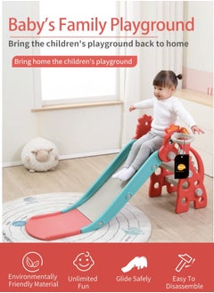 2 in 1 Children's Slide Kids Slide with Basketball Hoop Indoor Home Multi-Function Combination Folding Toys Baby Slide For Boys and Girls,مرجيحة اطفال - pzsku/ZB026C5EBE2EA7E9168A7Z/45/_/1729242365/4907e297-c0f5-429f-9dd0-fcc96b72cd0f