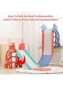 2 in 1 Children's Slide Kids Slide with Basketball Hoop Indoor Home Multi-Function Combination Folding Toys Baby Slide For Boys and Girls,مرجيحة اطفال - pzsku/ZB026C5EBE2EA7E9168A7Z/45/_/1729242367/67d1cfab-dee6-4128-b056-1876de7d12c7