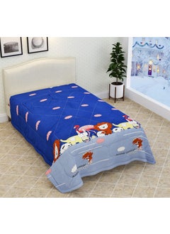 KitchDeco Kitch Deco Glace Cotton Single Bed Reversible Babies Kids ComforterDoharQuilt 200 GSM 60x90 Inches Animal Carnival  - Image 1
