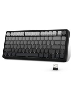 Attack Shark ATTACK SHARK X85 Mechanical Gaming Keyboard White Jade Switch Gasket Mount Linear Side Engraved PBT Cherry Key Cap RGB 3 Connection Modes 2.4G / Bluetooth / USB-C Wireless, Wireless Hot-Swap,  - Image 1