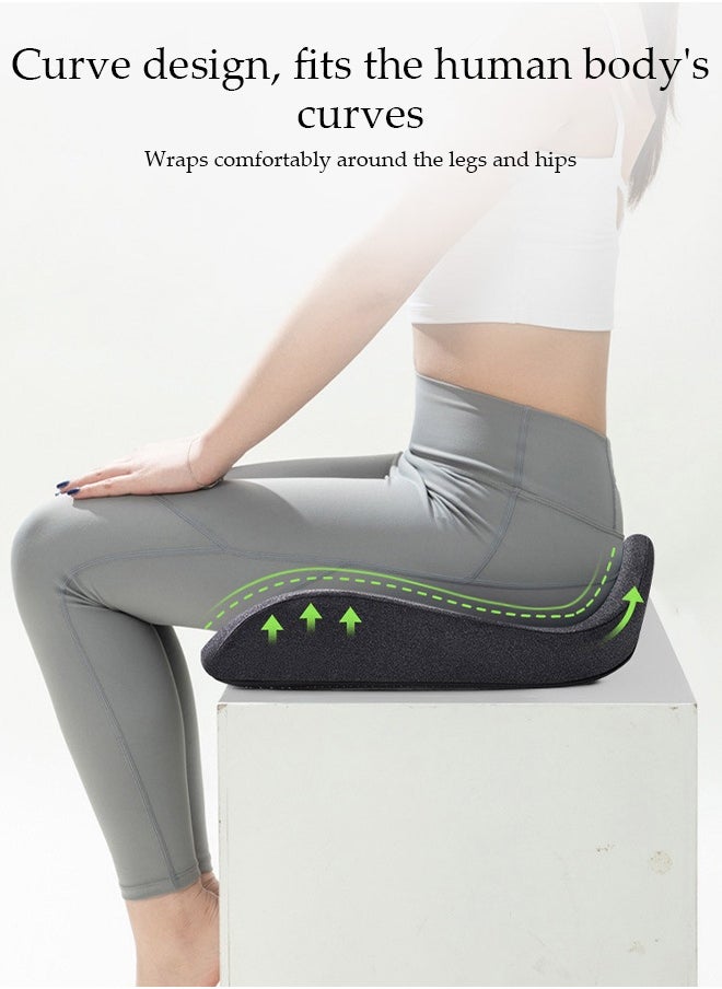 Seat Cushion，Memory Foam Non Slip Chair Cushion，Multi Functional Waist Protection Cushion,Comfortable and Breathable，Removable and Washable，Suitable for Pregnancy, Hemorrhoids, Postpartum, Sciatica，Driving,Work and Home Using,42*42*12CM