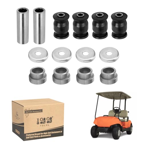 10L0L Golf Cart Front Lower Arm Bushing Kit for Yamaha G&E G22 G29,Front Control Arm Bush Collar Thrust Cover OEM #2HR-23526-00-00/90381-18001-00/90387-12016-00/JN6-F2124-10-00/401-22128-01-00 - Image 1